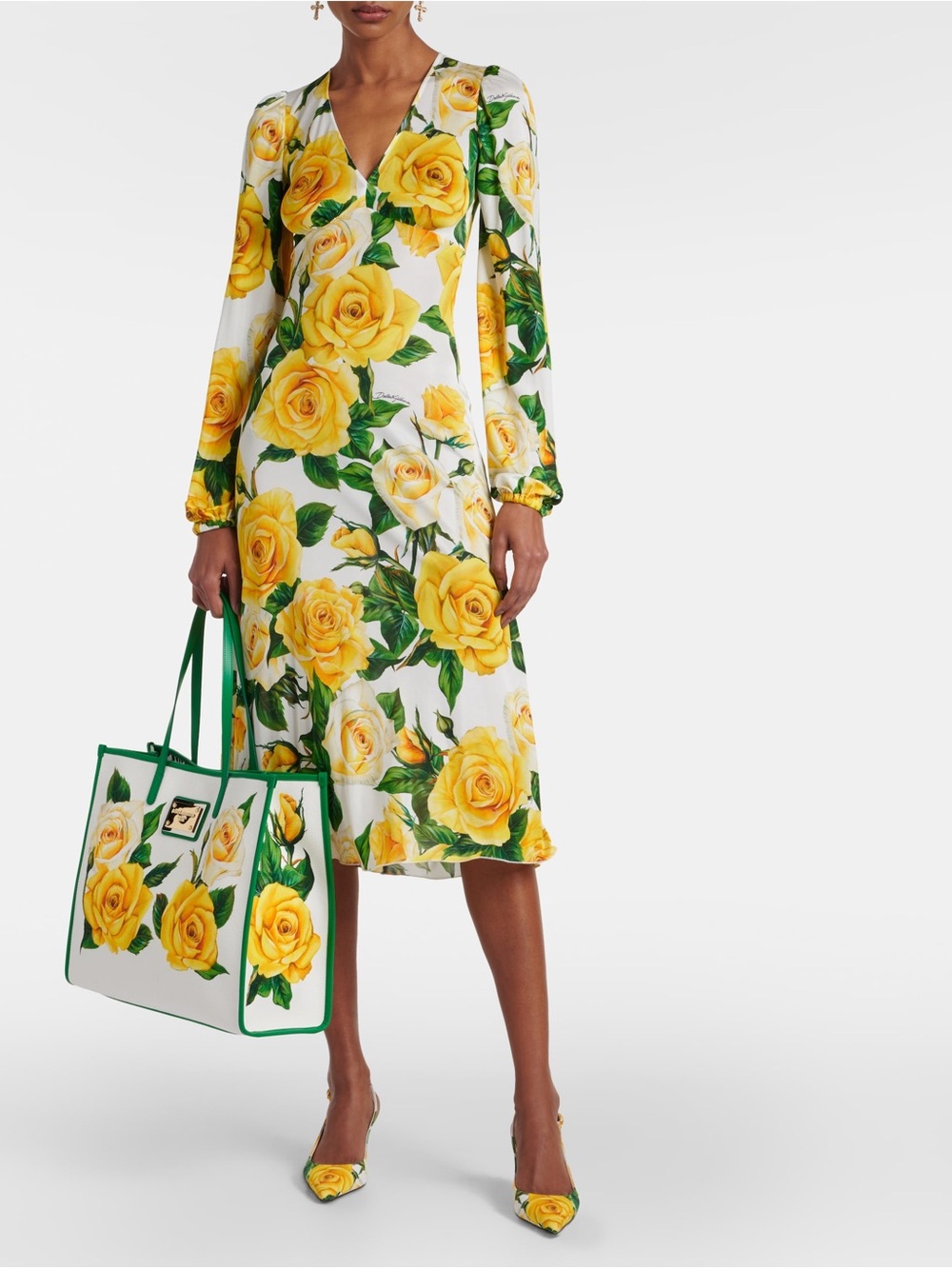 Dolce & Gabbana Floral Midi Dress